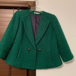 Cabi Ivy green wool blend  jacket size 4